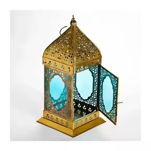 Linternas modernas Linternas de mesa cuadradas de lujo de estilo antiguo para sala de estar, fiestas, bodas y linternas de decoración de la casa - Product Image 6