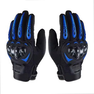 Guantes de moto de cuero genuino para hombre y mujer con su logotipo/diseño guante de moto de carreras con la mejor gama de alta calidad - Product Image 2
