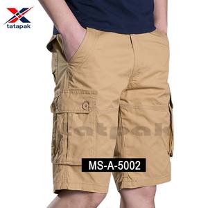 กางเกงขาสั้นผู้ชายคุณภาพสูง สีพื้น ผ้าแคนวาส 100% ระบายอากาศ แห้งเร็ว ขนาดสั่งทำได้ สไตล์ลำลอง ออกกำลังกาย วิ่งจ๊อกกิ้ง ขายส่ง - Product Image 1