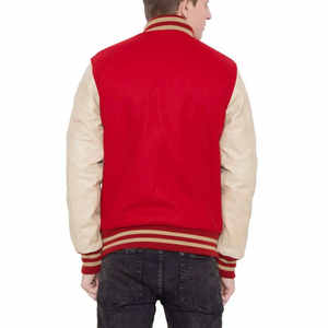 Veste de qualité supérieure, taille longue, manches longues, veste universitaire vintage, respirante, veste de baseball d'hiver pour hommes - Product Image 2