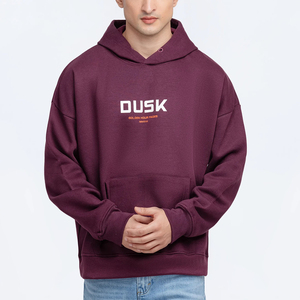 Sweat à capuche personnalisé OEM pour homme, coupe classique, en molleton épais avec poches, 100 % coton, anti-plis, impression numérique, collection automne - Product Image 1