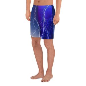 Short de bain mi-taille personnalisé pour homme, séchage rapide, tissu Oxford imperméable, motif floral, cordon de serrage, boardshorts tricotés pour le surf - Product Image 3