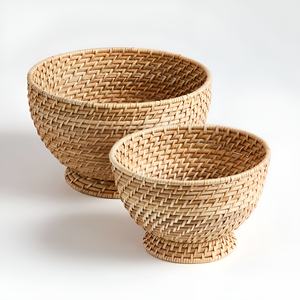 Cesta pequeña tejida a mano para regalos, almacenamiento de adornos, contenedor de mimbre sostenible, cestas para guardar objetos. - Product Image 1