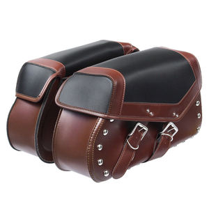 Sac de selle en cuir avec logo personnalisé pochette à outils de moto sac de selle en cuir sac de selle de moto personnalisé - Product Image 1