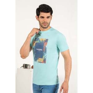 HARTWIN Classic Crew Neck Summer T-Shirt 100% Cotton Jersey Oversize Fitness T-Shirt Slim Fit 200 Grams <b>Printed</b> Model Number - Product Image 2