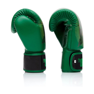 Guantes de entrenamiento de cuero de vaca genuino de alta calidad para hombres para kick boxing y artes marciales - Product Image 5