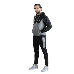 Chándal con capucha y forro polar de algodón de calidad superior para hombre hecho a medida OEM, informal, ecológico, de talla grande, transpirable, a prueba de viento para invierno - Product Image 2