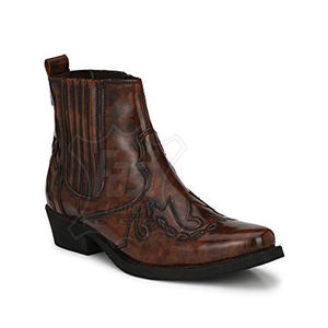 Chaussures longues en cuir véritable de haute qualité, chaussures longues classiques en cuir pour hommes, chaussures de bureau, chaussures habillées - Product Image 5