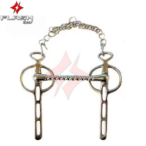 Liverpool 3 Slot Horse Driving Bits Premium Alemán Acero inoxidable Sier Bit Equipo de equitación ecuestre Durable - Product Image 4