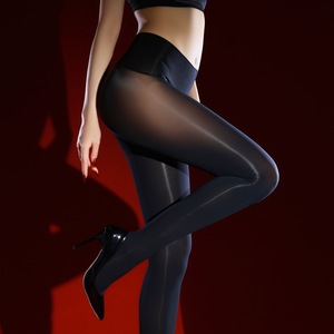 Collants noirs pour femmes <span class=keywords><strong>60</strong></span> deniers, effet velours brillant, semi-opaques, taille haute, sans couture - Product Image 3