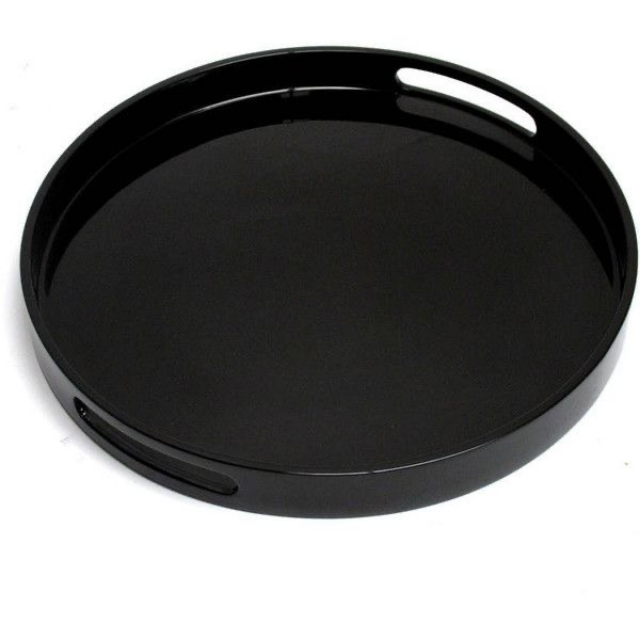Handmade Eco-Friendly Bamboo Lacquer Tray Custom Floral Design Beautifully Handcrafted Handicraft Lacquerware
