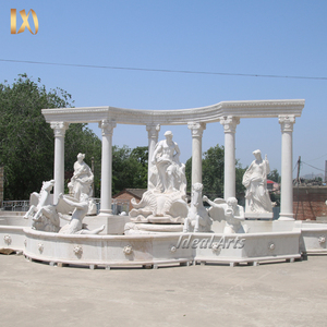 Fuente de <span class=keywords><strong>Trevi</strong></span> de mármol tallada a mano grande con estatuas clásicas para decoración de jardín y Plaza - Product Image 4