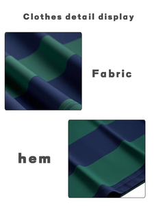 Wholesale Custom Polo Stripes Color-Block Design Button High Quality Embroidered Logo Knit Fabric Plus Size Golf Polo T Shirt - Product Image 5