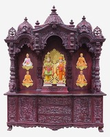 Mandir traditionnel Swaminarayan de grande taille, sanctuaire de prière en bois de teck de qualité supérieure pour la maison et la communauté, Pooja Ghar traditionnel