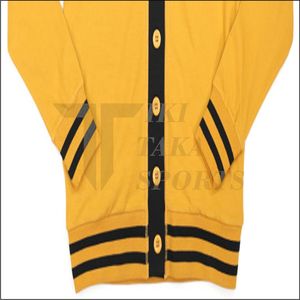 <b>Men's</b> Custom Knitwear Solid Color Double <b>Pocket</b> <b>Cardigan</b> Hot New Patchwork Winter Knitted Sweater - Product Image 5