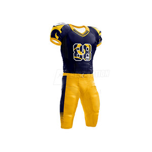 Uniformes de fútbol americano juvenil de nuevo diseño de alta calidad, ropa deportiva de tamaño XL personalizada para niños, barata con MOQ bajo - Product Image 1