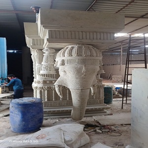 Statue d'éléphant géante pour la décoration de mariage, statues d'éléphants en FRP pour la décoration de mariage - Product Image 4