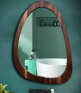 Best Quality Luxury Modern Design <b>Wooden</b> Wall <b>Mirror</b> Design Round Wall <b>Mirror</b> with <b>Wooden</b> <b>Frame</b> by Azora Industries - Product Image 3