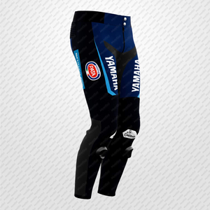 Jonathan Rea Ramaha Pantalon personnalisé en cuir pour piste/équitation en cuir de vachette perforé/kangourou Pantalon de course en cuir de moto Protecteurs CE - Product Image 2
