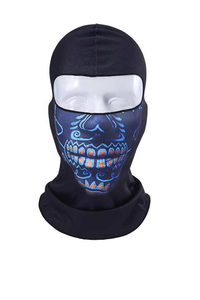 Pasamontañas para motocicleta estilo Y2K personalizado, protección transpirable contra el polvo, cubierta facial a prueba de viento para deportes, uso diario, imagen impresa - Product Image 4