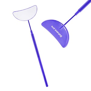 Miroirs à cils en gros à faible MOQ pour extensions de cils, en acier inoxydable massif, avec logo et emballage personnalisés - Product Image 1