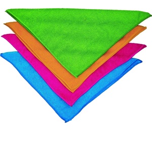 Chiffons de nettoyage en microfibre de qualité supérieure, tampons de serpillière très absorbants pour sols, salles de bain et voitures - Style uni, matériau en microfibre - Product Image 5
