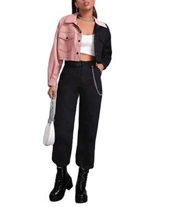 Nouvel arrivage de vêtements d'été pour femmes Vestes en jean lavées à la mode pour dames Streetwear Crop Top Short Body Denim Jackets - Product Image 3