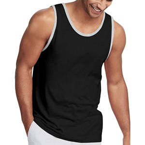 Fait sur mesure hommes débardeur vêtements de sport de gymnastique séchage rapide course débardeur exercice gilet tissu doux hommes débardeur décontracté Style de rue - Product Image 5