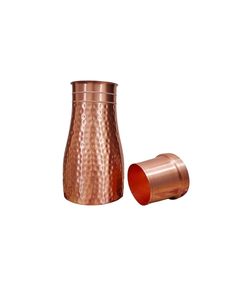 Botella de cobre hecha a mano eco segura duradera aumenta el metabolismo mejora la inmunidad diseño a prueba de fugas para gimnasio y usuarios domésticos - Product Image 2