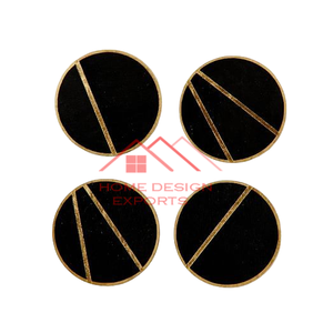 Dessous de verre en marbre pour décoration de maison de luxe avec logo imprimé Mable - Product Image 5