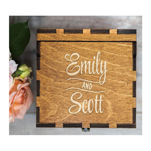 <strong>Recipe</strong> <strong>Box</strong> with Dividers <strong>Recipe</strong> Cards Personalized Engraved Wood <strong>Box</strong> Bridal Shower Decor - Product Image 3