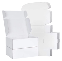 Haute qualité écologique imprimé logo carton ondulé Kraft blanc papier avion boîte courrier boîte d'expédition pour cadeau