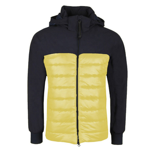 Blouson d'aviateur à capuche en coton personnalisé pour hommes de grande taille décontracté hiver style bouffant design à contraste mode de rue principale - Product Image 4