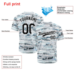 Maillots de baseball unisexes 2025 100% polyester de haute qualité, vêtements d'équipe doux, impression de logo personnalisée, design uni, taille plus, faible MOQ - Product Image 2