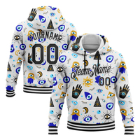 Sweat à capuche surdimensionné en coton 100% brodé sur mesure, impression par transfert par sublimation, motif personnalisé, nom de l'équipe