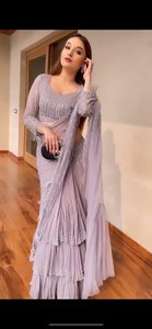 2024 Lila sirena capa mangas lujo Dubai vestido de noche elegante árabe boda Formal vestido de fiesta mujeres ODM de talla grande - Product Image 2