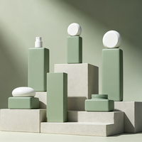 Vente en gros d'emballages cosmétiques en verre dégradé vides, contenants cosmétiques de luxe ombrés de 30 ml et 50 g, flacons de lotion non remplis