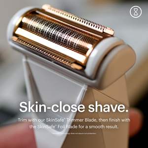 Tondeuse rechargeable USB-C à double tête avec lames en céramique, étanche, pour usage humide/sec, pour les poils du corps et des parties intimes des hommes et des femmes - Product Image 6