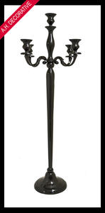 Argent 5 bras mariage pièce maîtresse Table décorative à la main bougeoir noël maison et jardin éclairage décorer candélabres - Product Image 4