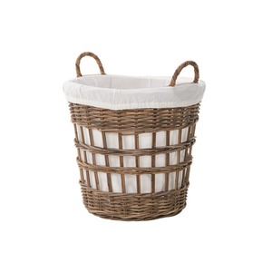Cesta de ratán con forro de tela, cesta de almacenamiento hecha a mano, venta al por mayor, ecológica, hecha en Vietnam - Product Image 2