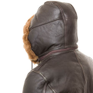 Premium véritable peau de mouton Sherpa qualité Faux peau de mouton chaud hiver poche polaire hommes fourrure vers le bas manteau grande taille - Product Image 4