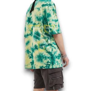 <b>Men's</b> Cotton Short Sleeve <b>T</b>-<b>Shirts</b> <b>Tie</b> <b>Dye</b> Solid Pattern Custom Logo Digital Printing Hip Hop Streetwear Breathable Knitted Gym - Product Image 2