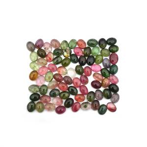 Multi Tourmaline Mix Taille Ovale Lâche Pierres Précieuses Cabochon 3x5,4x6,5x7,7x9,8x10,9x11,10x12, mm Naturel Tourmaline Pour La Fabrication de Bijoux - Product Image 4