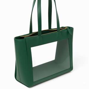 Sac fourre-tout imperméable en cuir véritable ClearView Luxe avec fermeture à glissière - Product Image 2