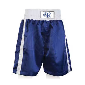 Vente en Gros de Shorts de Boxe pour Hommes 100% Coton Taille Élastique Mi Solide Impression Numérique à Séchage Rapide pour Entraînement Sportif - Product Image 1