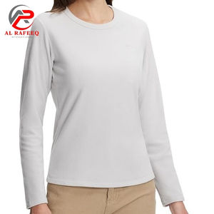 Venta caliente camisa de cuatro vías estiramiento cómodo de alta calidad equitación manga larga mujeres cuello redondo - Product Image 3