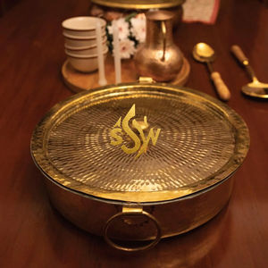 Cazuelas Redondas Metálicas Árabes, Cazuelas de Alta Calidad para Calentar Comida en la Mesa, Ollas para Uso en la Cocina, Color Dorado Plateado - Product Image 2