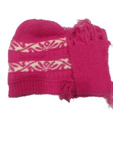 Gorros personalizables para niños, varios colores de punto, impresión alta con lazos de mono fabricados en la India con acrílico de lana pura - Product Image 3