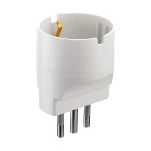 อะแดปเตอร์ชูโก้ 10a รูปทรงเลข 8 สีขาว - Product Image 1