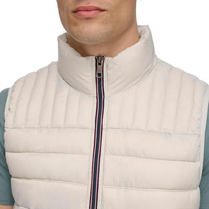 Chaleco de burbuja para hombre grueso y cálido para exteriores, chaleco acolchado personalizado de gran tamaño, estilo de moda de invierno - Product Image 5